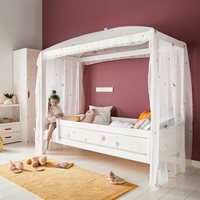Lifetime Fairy Dust Luxury Four Poster Bed with Free Accessories - Lifetime Whitewash
