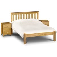 Barcelona - Small Double - Low Foot End Bed - Antique Pine - Wood - 4ft - Happy Beds
