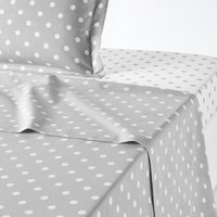 Clarisse Polka Dot 100% Cotton Flat Sheet