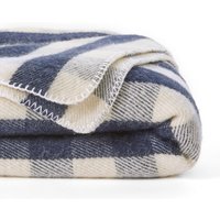Romu Checked 100% Wool Blanket