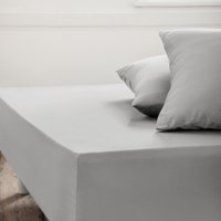 Cotton Satin Plain 300 Thread Count Fitted Sheet
