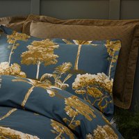 Arboretum World Trees Pillowcase Blue