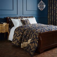 Shiraz Traditional Jacquard Bedspread Navy