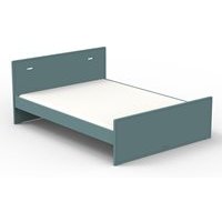 Mathy by Bols Small Double Bed in Madaket Design available in 26 Colours - Mathy Light Green
