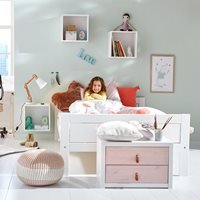 Lifetime Kids Low Luxury Small Double Bed - Lifetime White