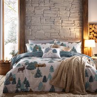 Arcticus Arctic Animal Duvet Cover Set Blue, Blue / Double