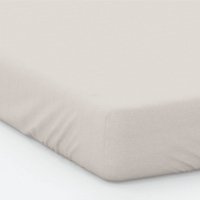 200 Thread Count Cotton Percale Fitted Bed Sheet Ivory, Ivory / King / Deep Fit (38cm / 15")