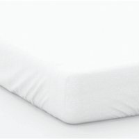 200 Thread Count Cotton Percale Fitted Bed Sheet White, White / Single / Deep Fit (38cm / 15")