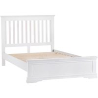 Swafield King Size Bed White & Pine
