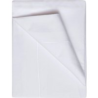 400 Thread Count Egyptian 100% Cotton Flat Bed Sheet White, White / Single