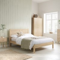 Herringford – King Size– Low Foot-End Bed – Oak – Wooden – 5ft - Happy Beds