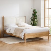 Marley - Double - Low Foot-End Bed - Cream - Fabric - 4ft6