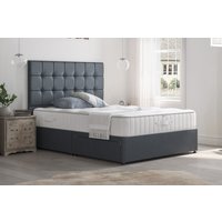 Millbrook Duke Natural Silk Mattress + Premium Divan Bed, Carbon, 2 Drawer, Super King