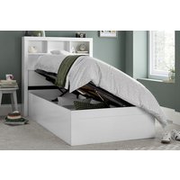 Zo� Wooden Ottoman Storage Bed, Grey, Single