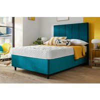 Silentnight Essentials Value Mattress + Premium Divan Bed, Teal, 2 Drawer, Double